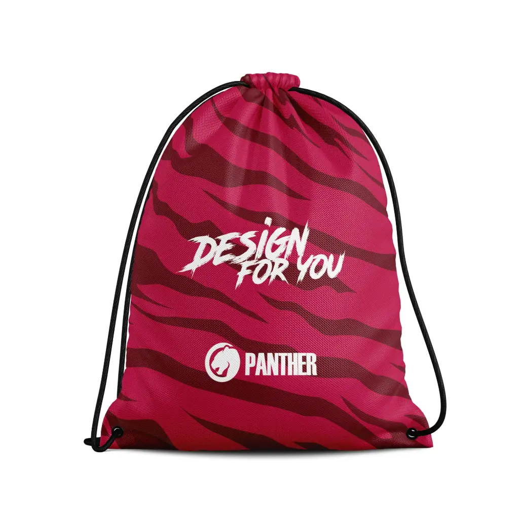 Panther Drawstring Bag – Wild Pink Edition