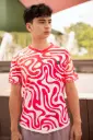 Áo thun Pink Maze – Phiên bản Urban Flow