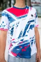 Panther Velocity Tee – Red & Blue Motion