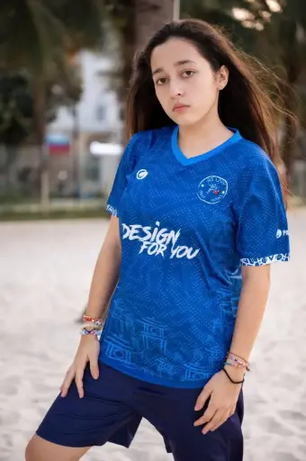 Áo thi đấu xanh AS LEAFC – Phiên bản Mạch Chiến Thắng